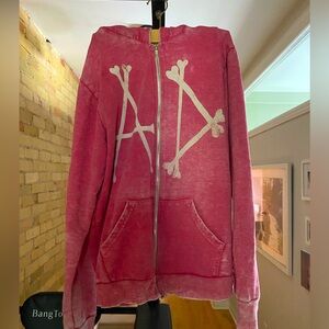 AVRIL LAVIGN Pink zip up hoodie